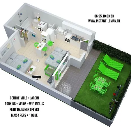 Appartement Instant-Léman à Thonon-les-Bains Extérieur photo